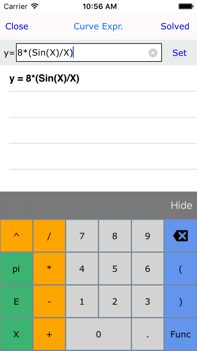 Curve Plot Graph Calc Lite