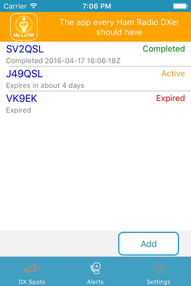 DX Alerts screenshot 3