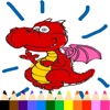Dragon Coloring Book - Drawing Pages and Painting Educational Learning skill Games For Kid & Toddler