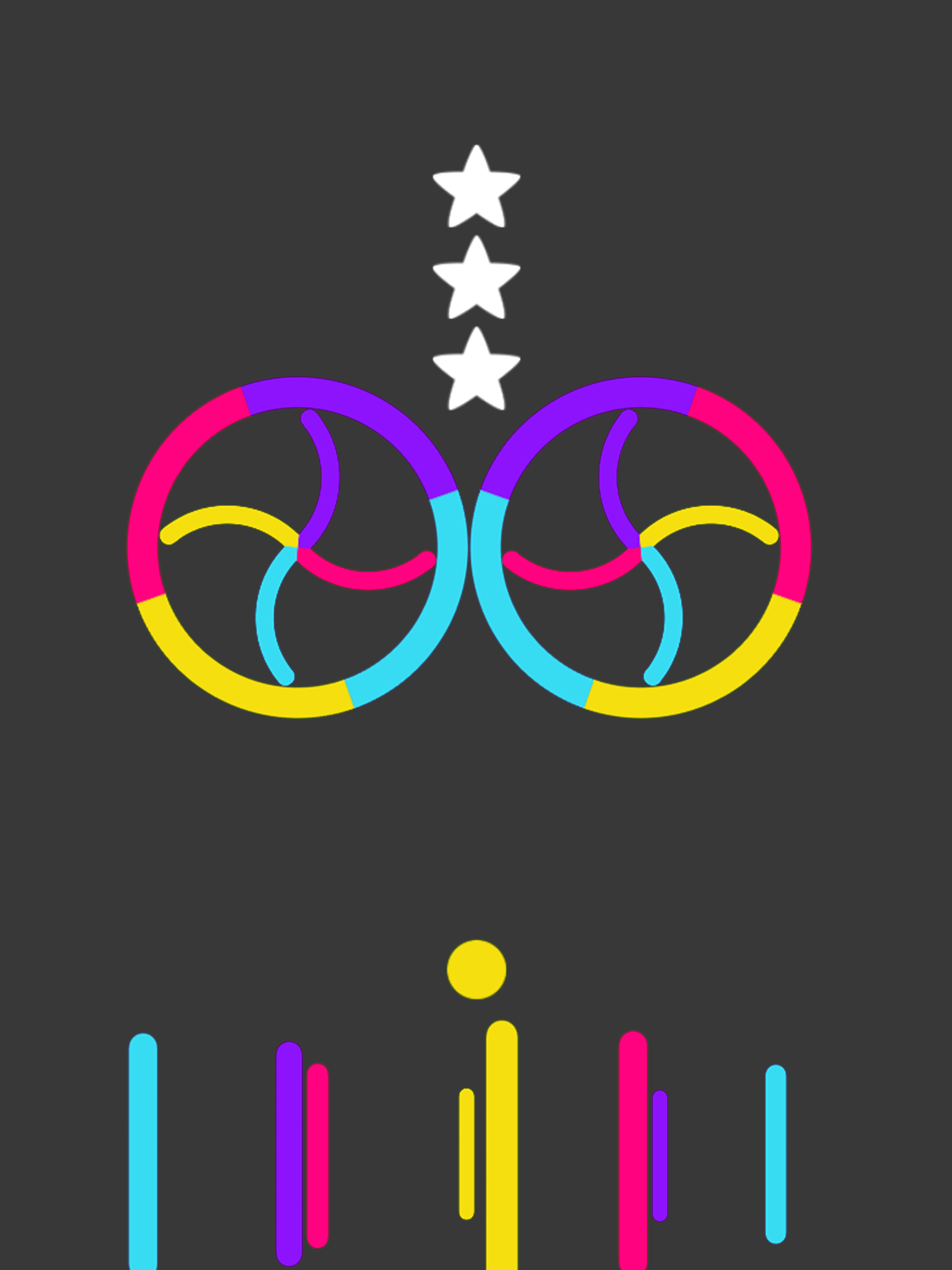 Steppy Jump Circle Color - Switch Spinny Balls On Wanted Road