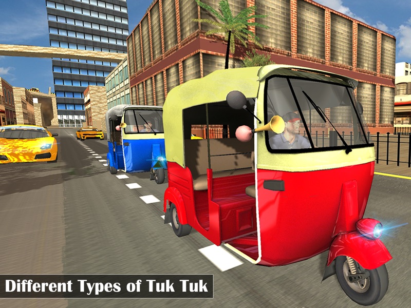 Futuristic Flying Tuk Tuk Simulator - Auto Rickshaw Driving screenshot 10