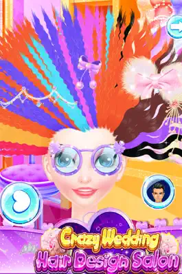 Game screenshot свадьба Волосы Псих Дизайн apk