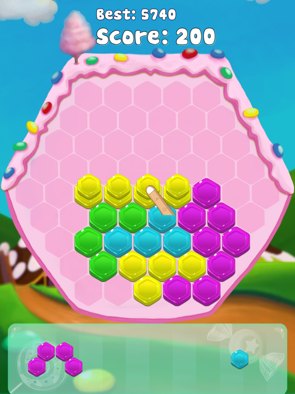 Screenshot #4 pour Jelly Crush Hexagon Puzzle Game