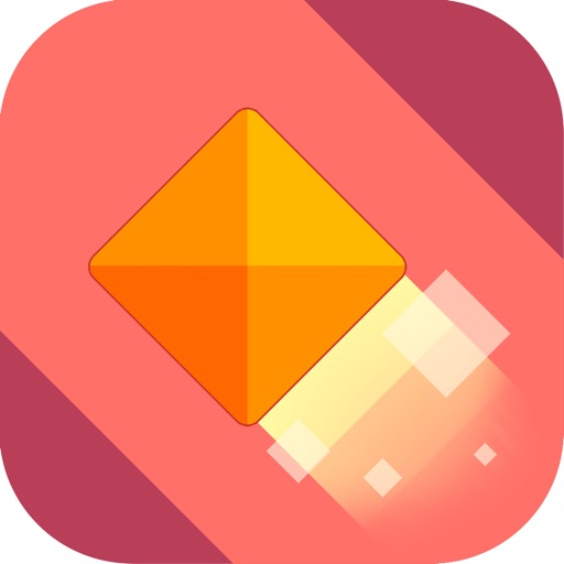 Orange Square Sky Rocket iOS App