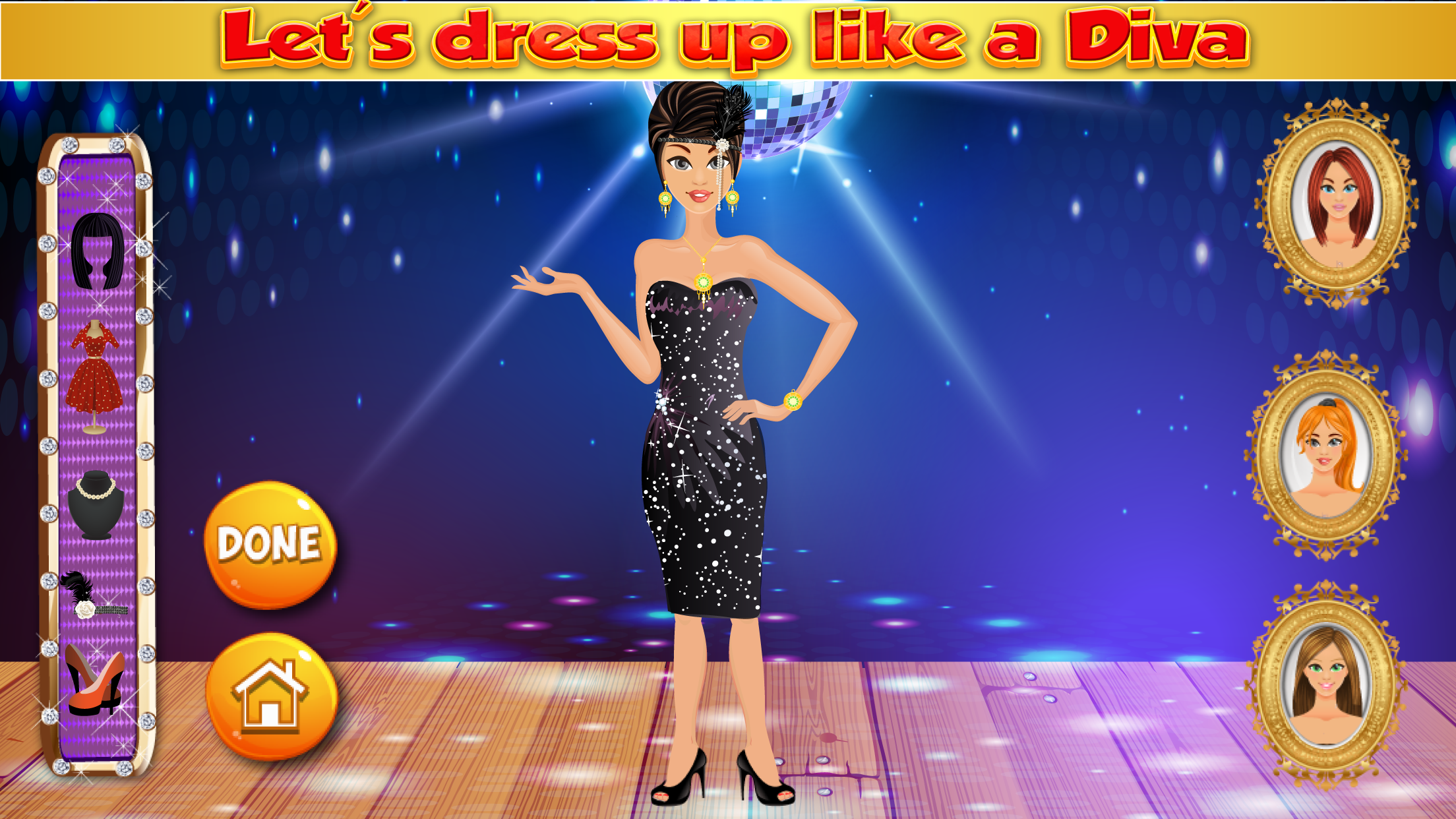 Party Dressup:Free Fashion Salon game for girls screenshot 2