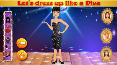 Party Dressup:Free Fashion Salon game for girls iPhone screenshot