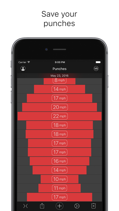 Punches - measuring power and speed Screenshot