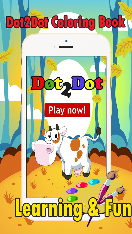 Animal Dot to Dot Coloring Book: coloring pages dot games free for kids and toddlers - 1.0.2 - (iOS)