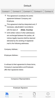 work contract iphone screenshot 4