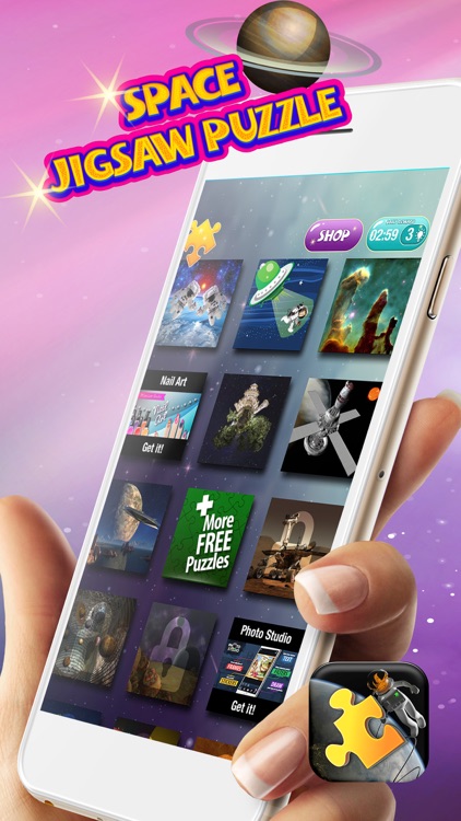 Space Jigsaw Puzzle Free – Science Game for Kids and Adults With Stars & Planets Pic.s