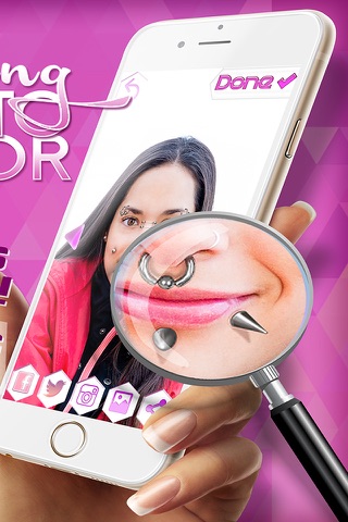 Piercing Studio Photo Editor – Cool Camera Stickers to Add Virtual body Piercings to Your Body screenshot 2