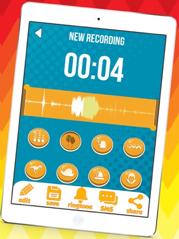 Voice Changer with Effects – Cool funny and Scary Sound Modifier with Ringtone Maker & Recorder iPad screenshot 2 - Entertainment app