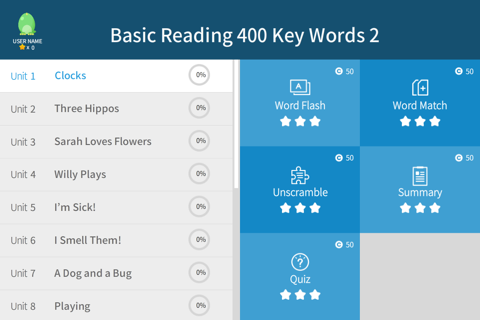 Basic Reading 400 Key words 2 screenshot 3