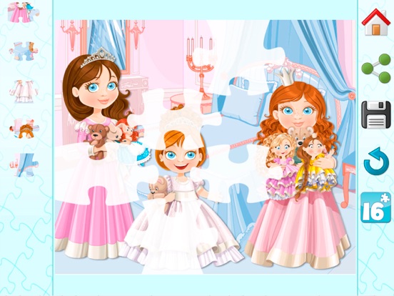 Princess Slide Magic Puzzle & Photos - Princesses Sliding Block Jigsaw Game iPad screenshot
