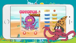 Game screenshot Octopus Marine Animal Puzzles Jigsaw Matching Diversion Games For Kid's And Toddler Kindergarten mod apk