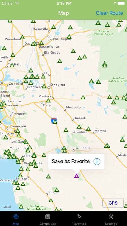 California – Camping & RV spots