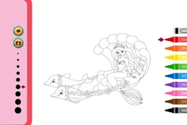 Game screenshot Mermaid Coloring Book - Painting Game for Kids hack
