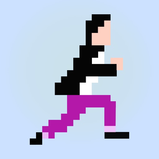 pixel runner - cool roof running game Icon