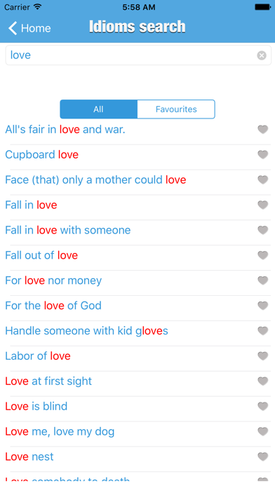 Screenshot #2 pour Advanced Idioms Dictionary