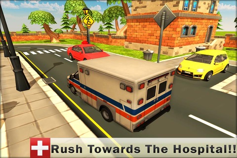 Emergency 911 Ambulance Driver 3D - Rescue Patients and Drive them to nearest Hospital screenshot 3