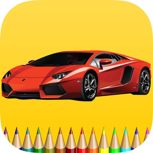 Vehicle Coloring Book Free Game for Children icon