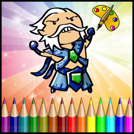 Coloring Game God Of Greek Education For Kid iOS App