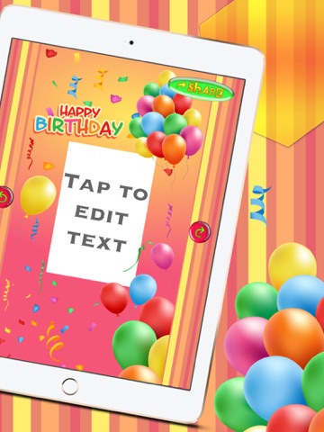 Happy Birthday Card Creator – Best Greeting e.Cards and Invitation.s Maker for your Bday Party iPad screenshot 2 - Photo & Video app