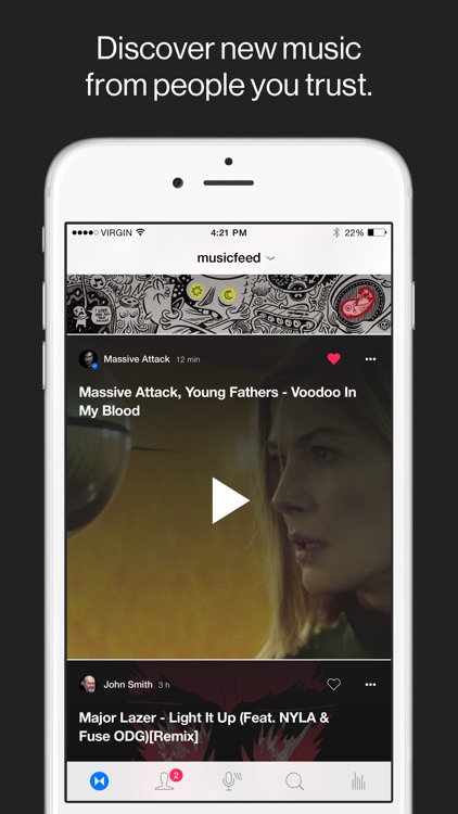 Musicfeed - discover new music from your friends