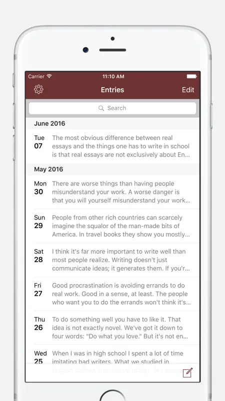 Chronicle - A Personal Journal / Writing Diary screenshot 1 of 5