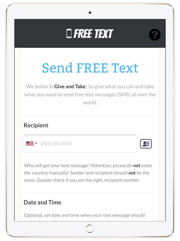 Free Text Message