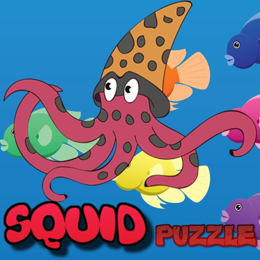 Squid Ocean Animals Puzzle Jigsaw Match Free Learning Games for Kids In Kindergarten icon