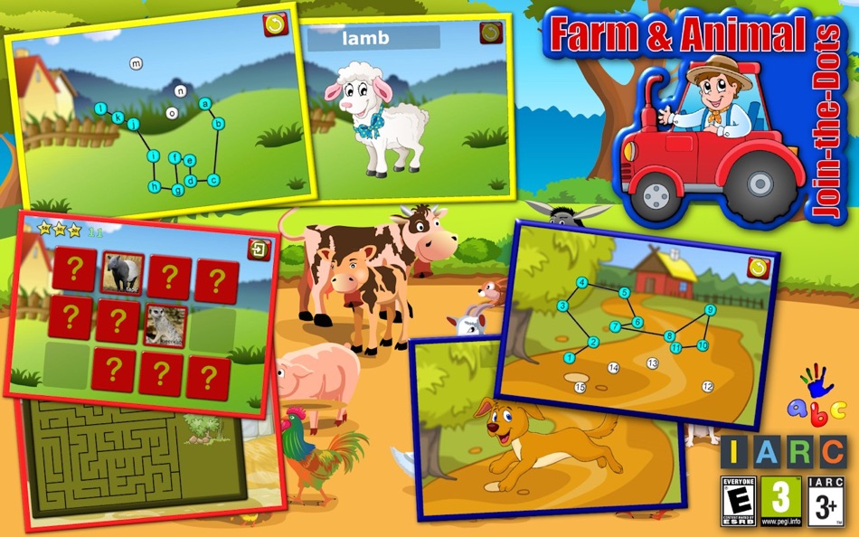 Preschool ABC farm animal join the dot puzzles for Mac OS X - 1.3.1 - (macOS)