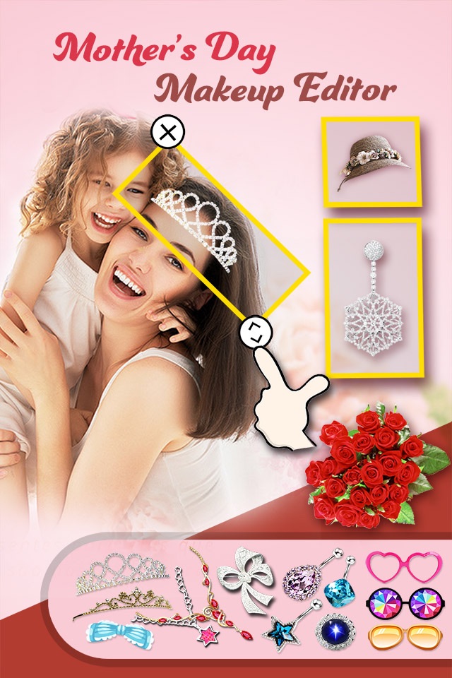 Mother Makeup Booth - Aa Photo Frame & Sticker Edit.or to Change Hair, Eye, Lip Color screenshot 4