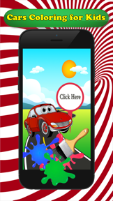 Cars Cartoon Coloring Book - Free Games For Kids screenshot
