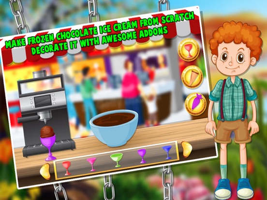 Chocolate Sweet Shop – Make sweets & strawberry cocoa desserts in this chef adventure game iPad screenshot