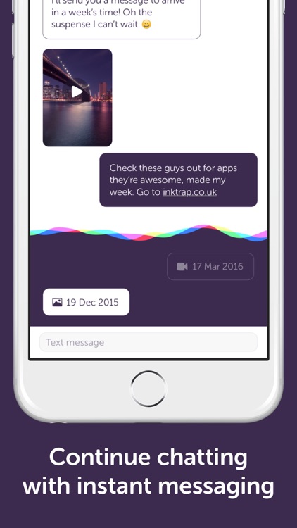 Warptalk - Time-delay messages & statuses screenshot-3