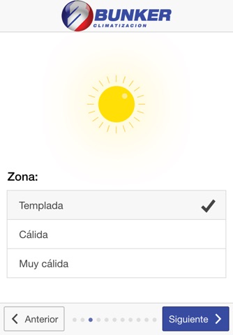 Calculador de Frigorías Bunker Climatización screenshot 2