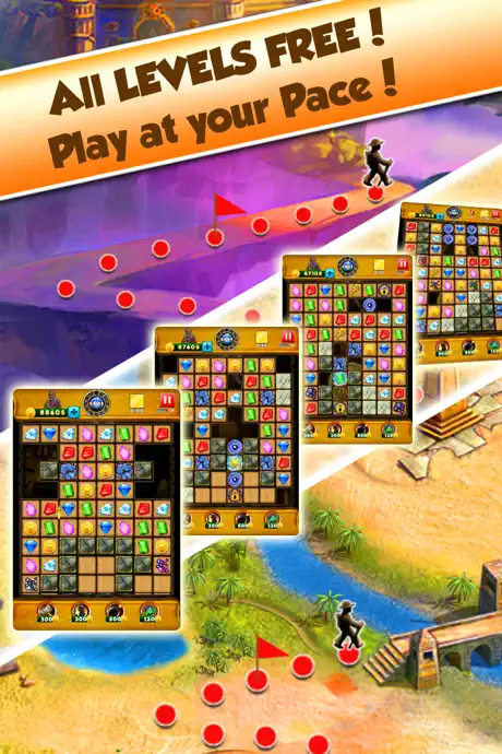 Super Jewel Mania 3 : Egypt Quest Match 3 Game
