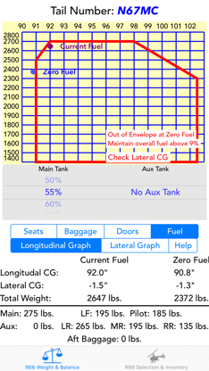 R66 Weight & Balance screenshot 1