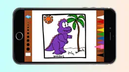Game screenshot Dinosaur Coloring Book Game for Kids Free apk