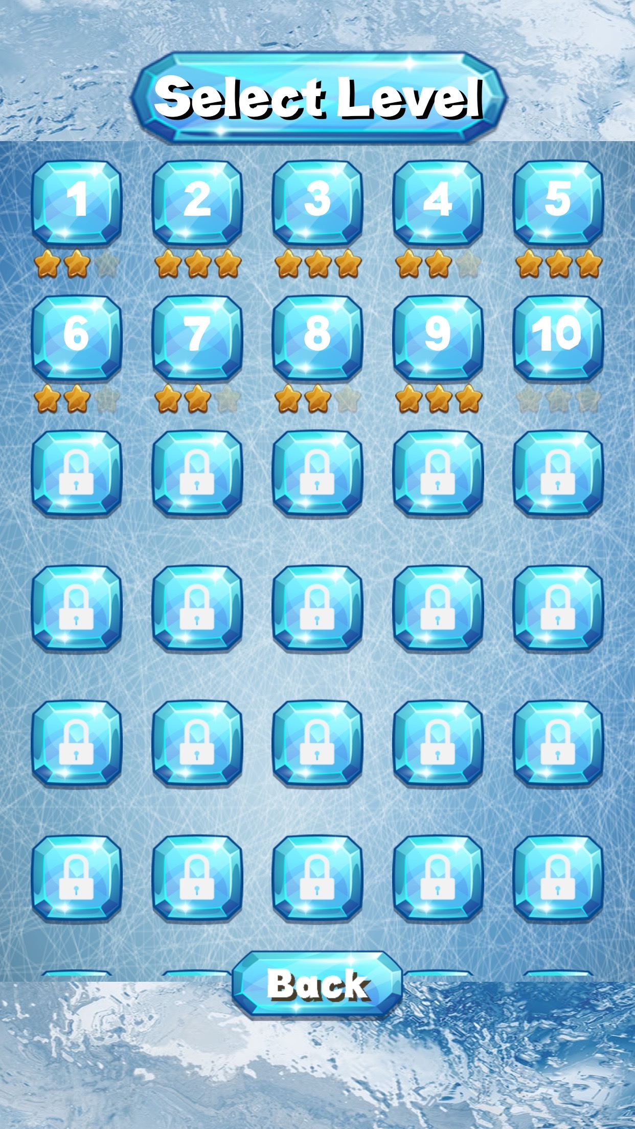 Unblock the Ice! - sliding puzzle