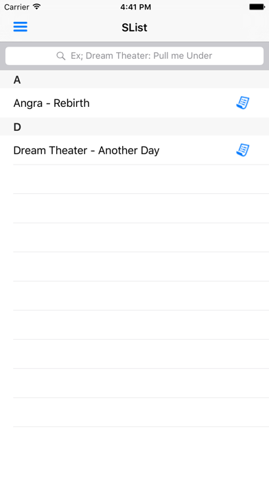 Screenshot #1 pour SList