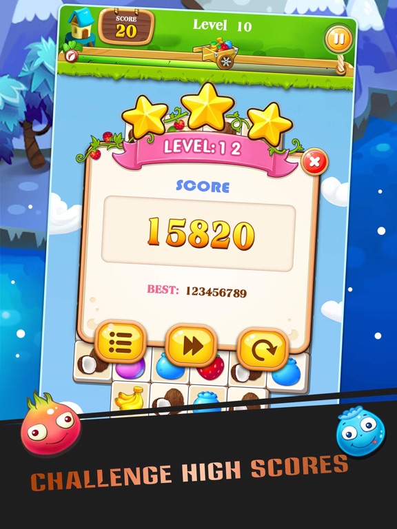 Fruit Link New - Find The Match Fruits, Fruit Pop Mania iPad screenshot 4 - Games app