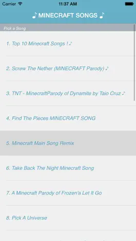 Game screenshot Cool Songs App For Minecraft (Fun Parodies - Sounds and Music) mod apk