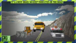 fast school bus driving simulator 3d free - kids pick & drop simulation game free iphone screenshot 2