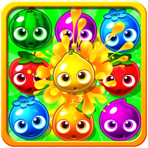 Crazy Fruit: Fast Combos Line Icon