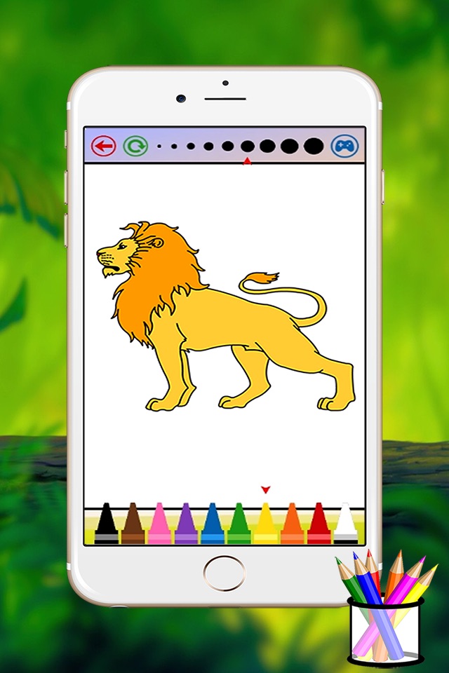 lion coloring book screenshot 4