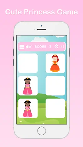 Game screenshot Princess Matching Games for Kids - Match Up 2 Beautiful Princess Cards mod apk