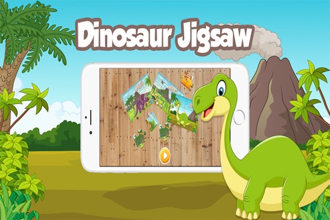 ディノパズルゲーム子供のための無料 - 就学前の幼児少年少女のための恐竜ジグソーパズルのおすすめ画像1