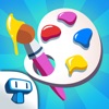 Icon My Tapps Coloring Book - Characters and Scenarios Painting Game for Kids